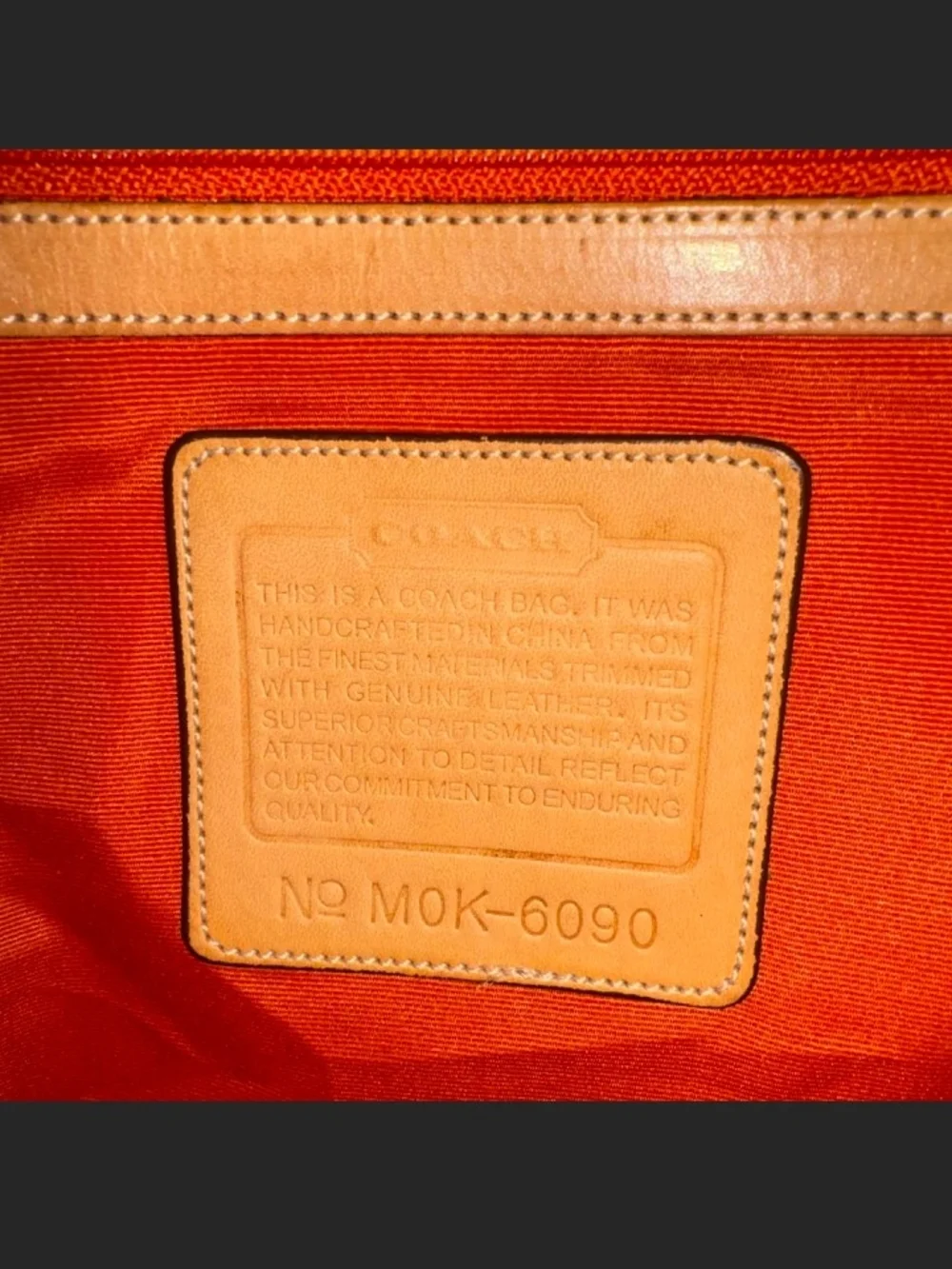 Coach Brown Signature Canvas Shoulder Tote with Tan Leather Trim